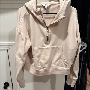 JoyLab Half-Zip Hoodie Cream